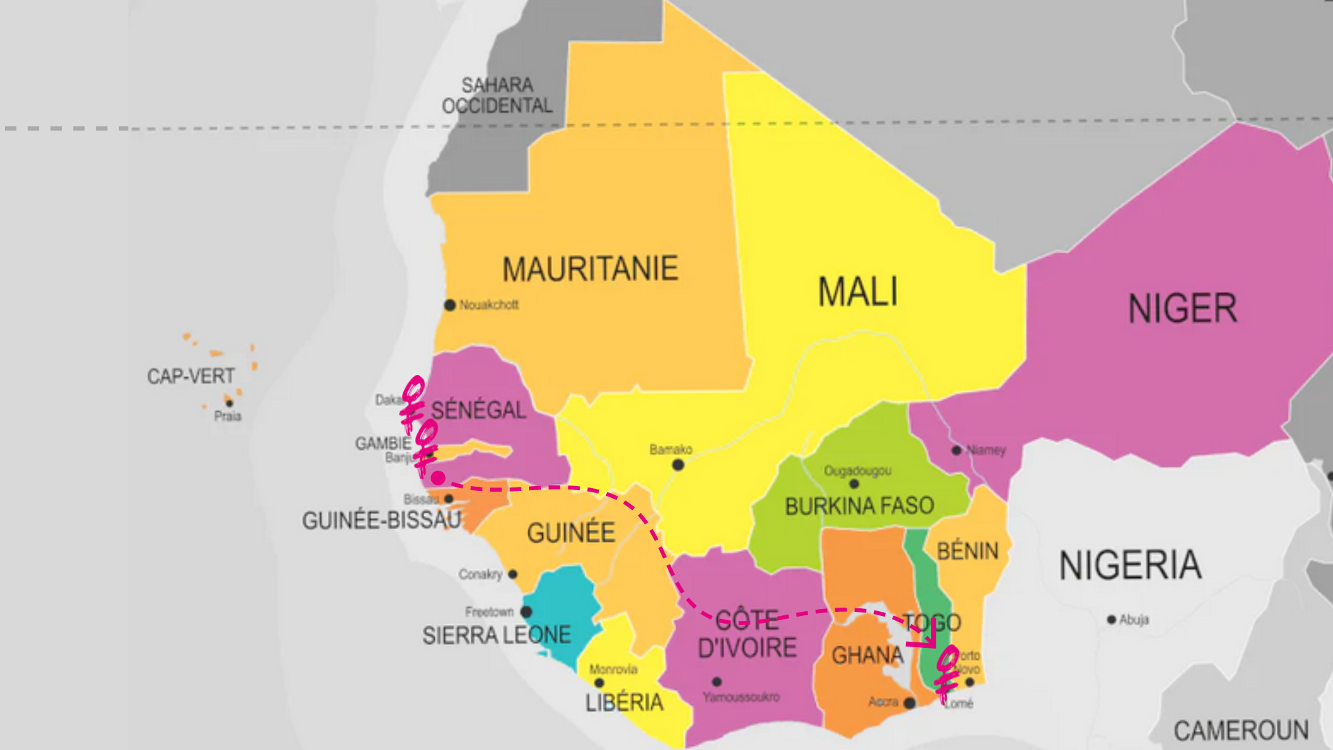 Un tour de l’afrique de l’ouest