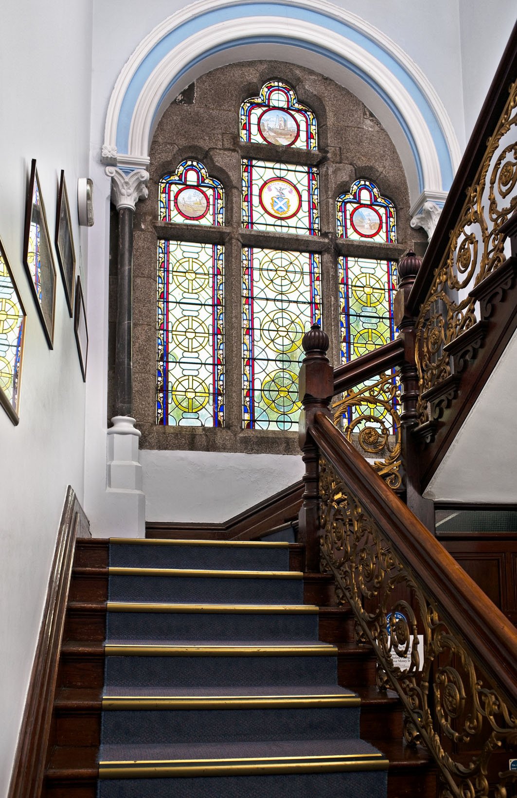 Treliske House - Internal Grand Staircase and Stained Glass Window.jpg