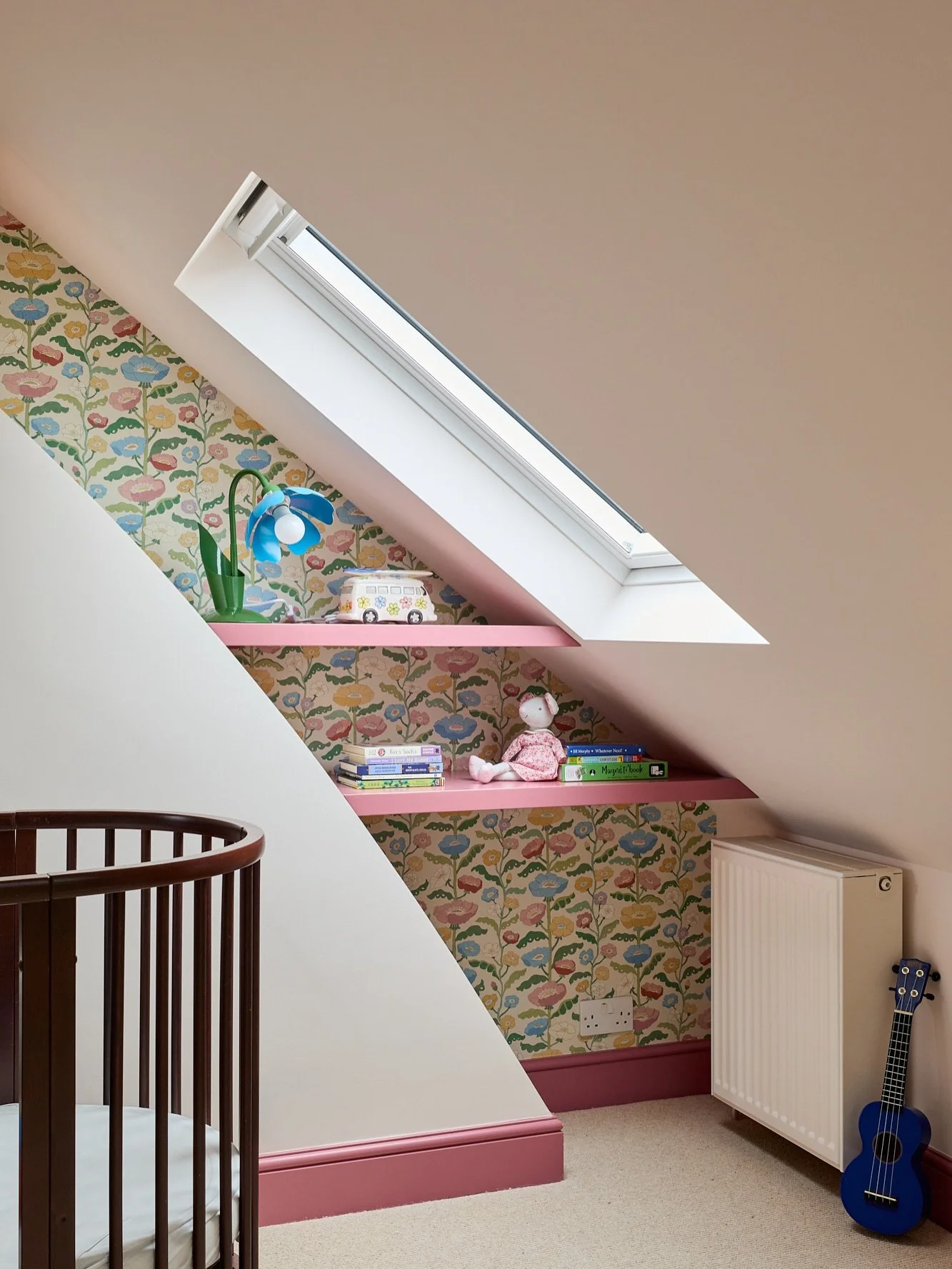 Turning challenging spaces into magical ones ✨
This sweet children&rsquo;s room came with tricky angles that could&rsquo;ve easily become dead space but with clever design, every corner now has a purpose. 🌸#builtinwardrobe #childrensroom #flowerwall