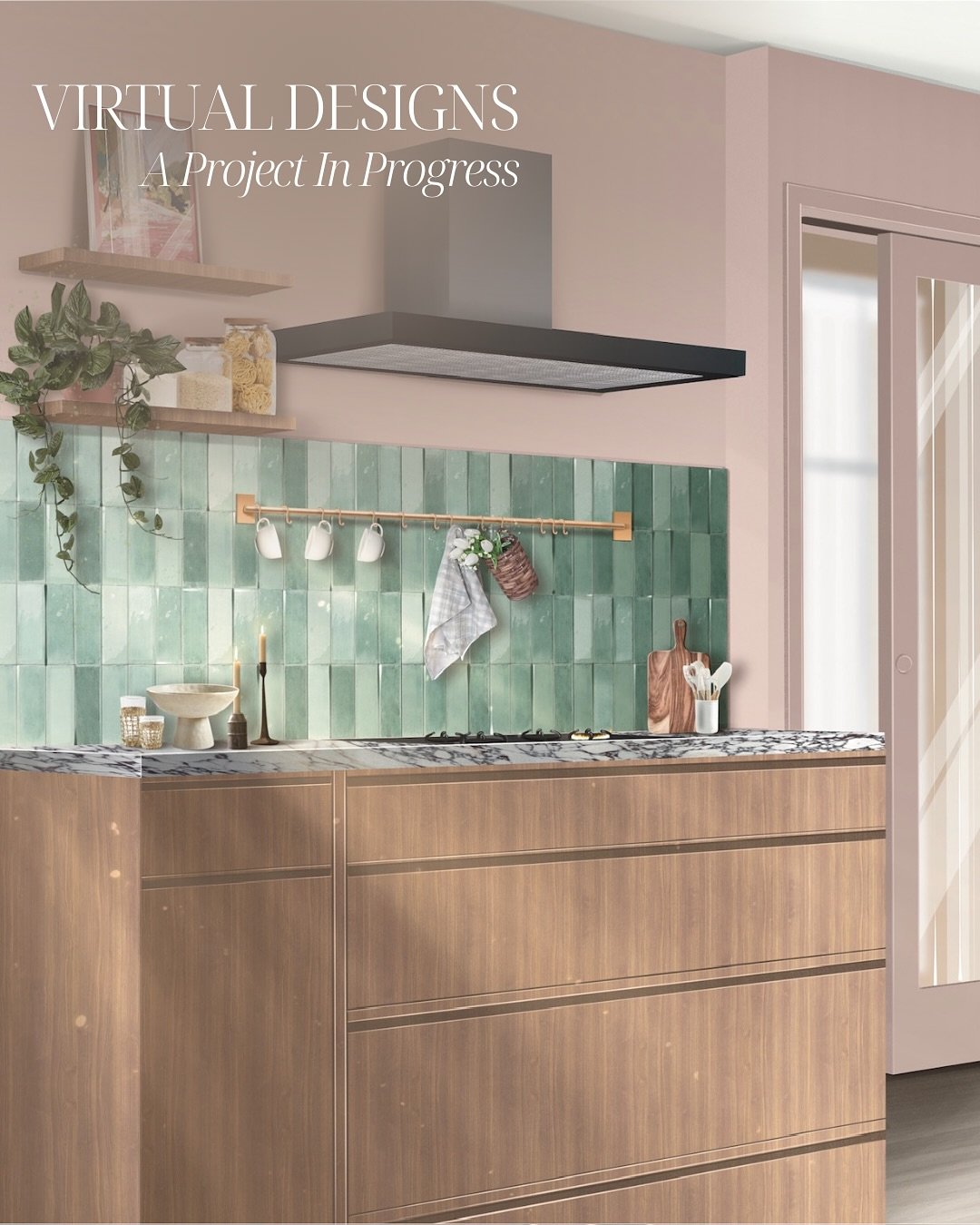 Bringing you into a project in progress🤍 

Designed to turn this special flat into a true sanctuary for a mother and daughter✨ 
These virtual designs not only help my clients picture their space but allows my team &amp; I to deliver a home that refl