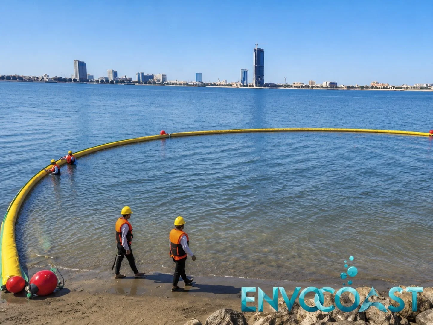 Silt Curtain in project for Dewatering