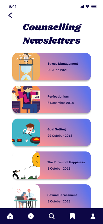 Counselling Newsletters