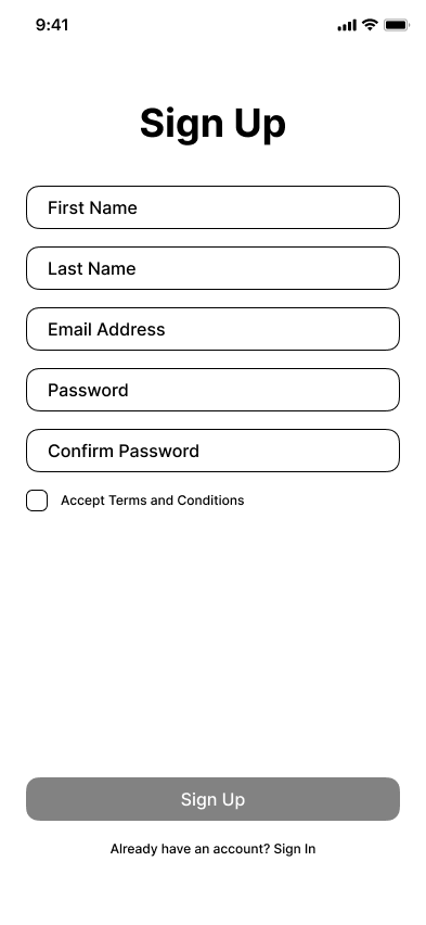 Sign Up
