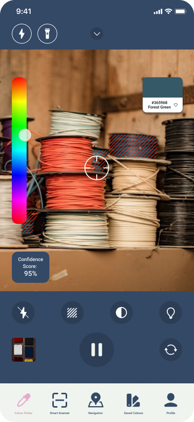 Colour picker - Stripe Overlay