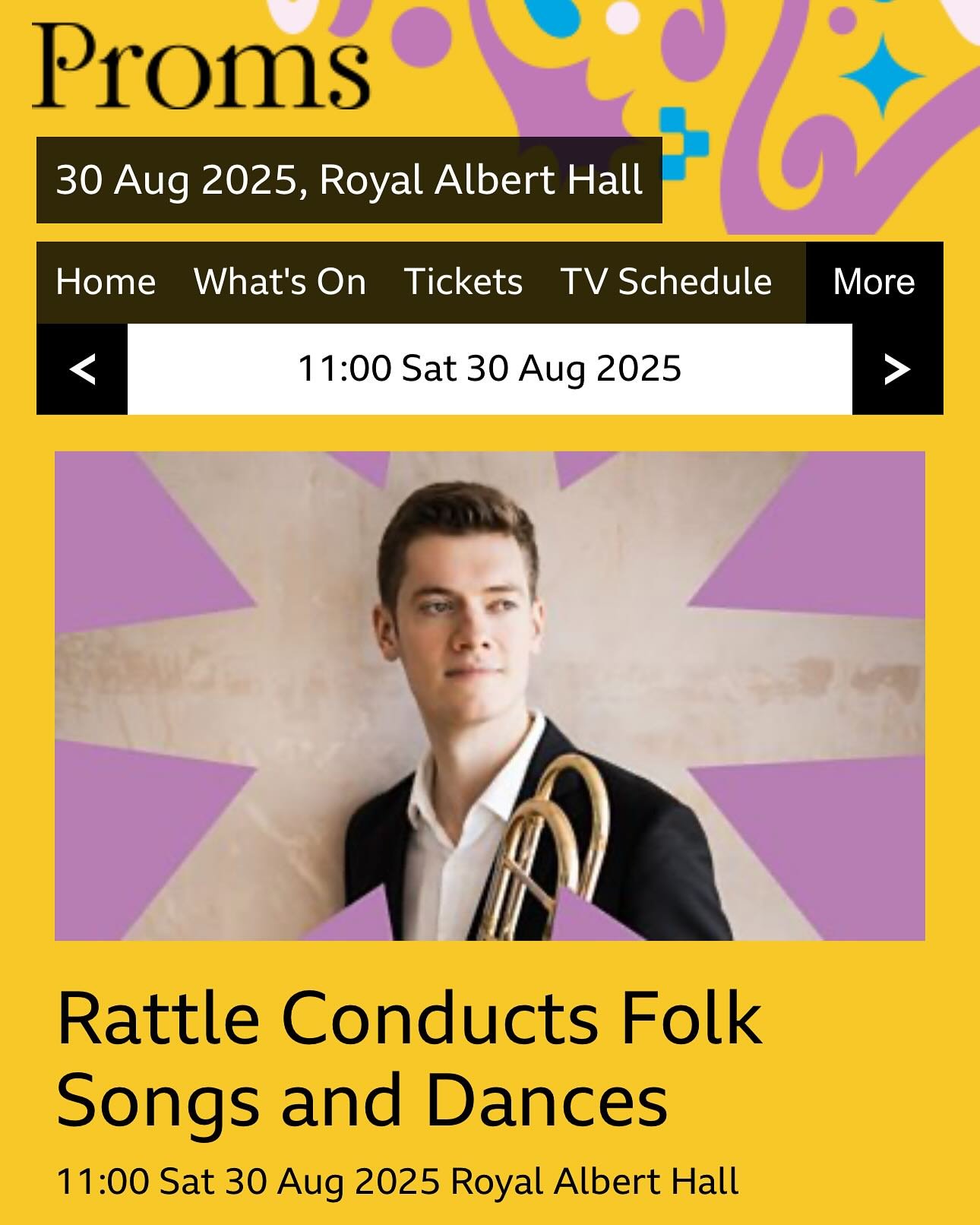 I&rsquo;m so excited to share the news that I&rsquo;ll be returning to the BBC Proms as a soloist this summer, 3 years on from my debut.
It will be particularly special to reunite with Sir Simon Rattle and join forces with my former colleagues of the