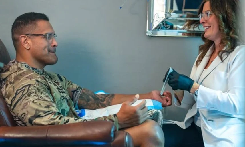 Chrissy with patient