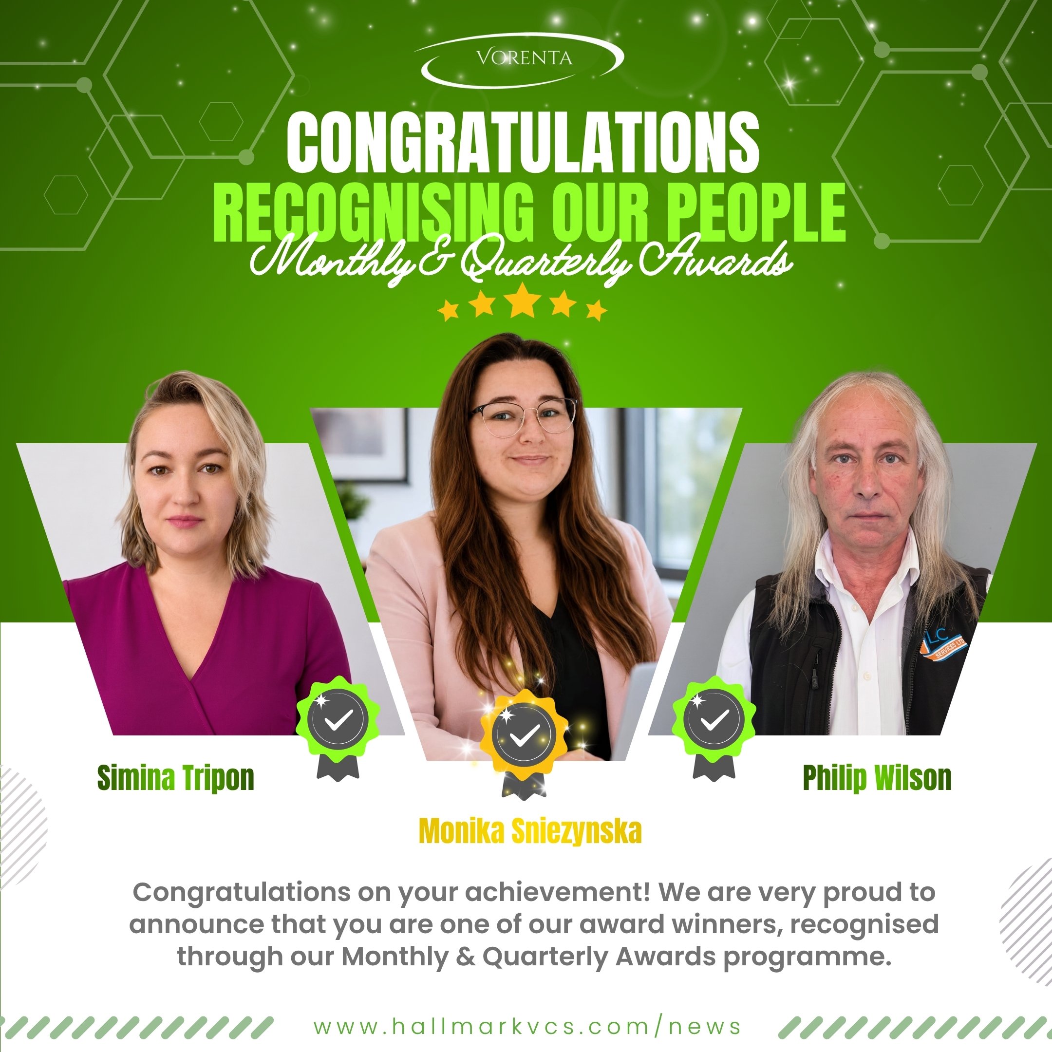 Recognising Our People – Monthly &amp; Quarterly Awards