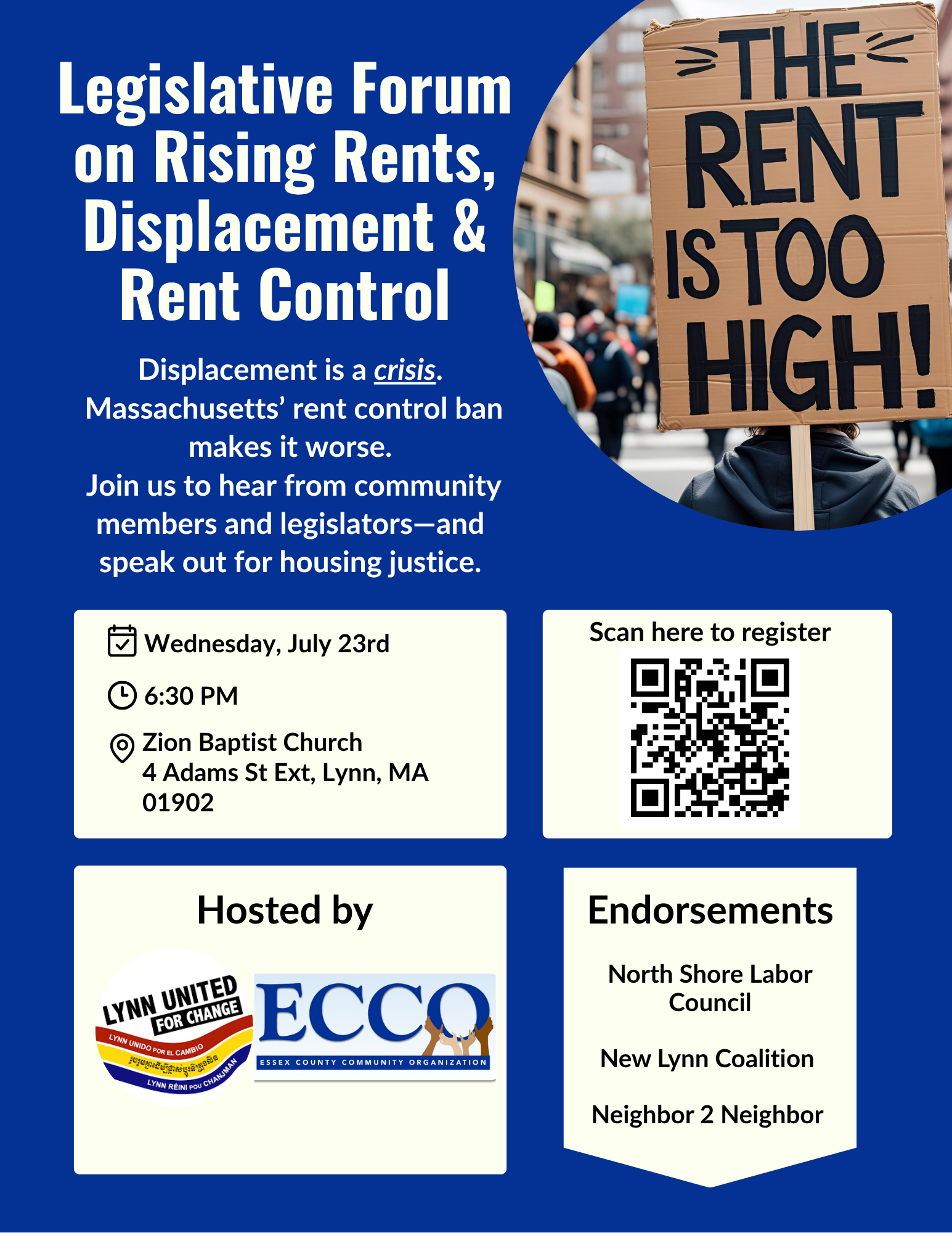 Legislative Forum on Rising Rents, Displacement & Rent Control