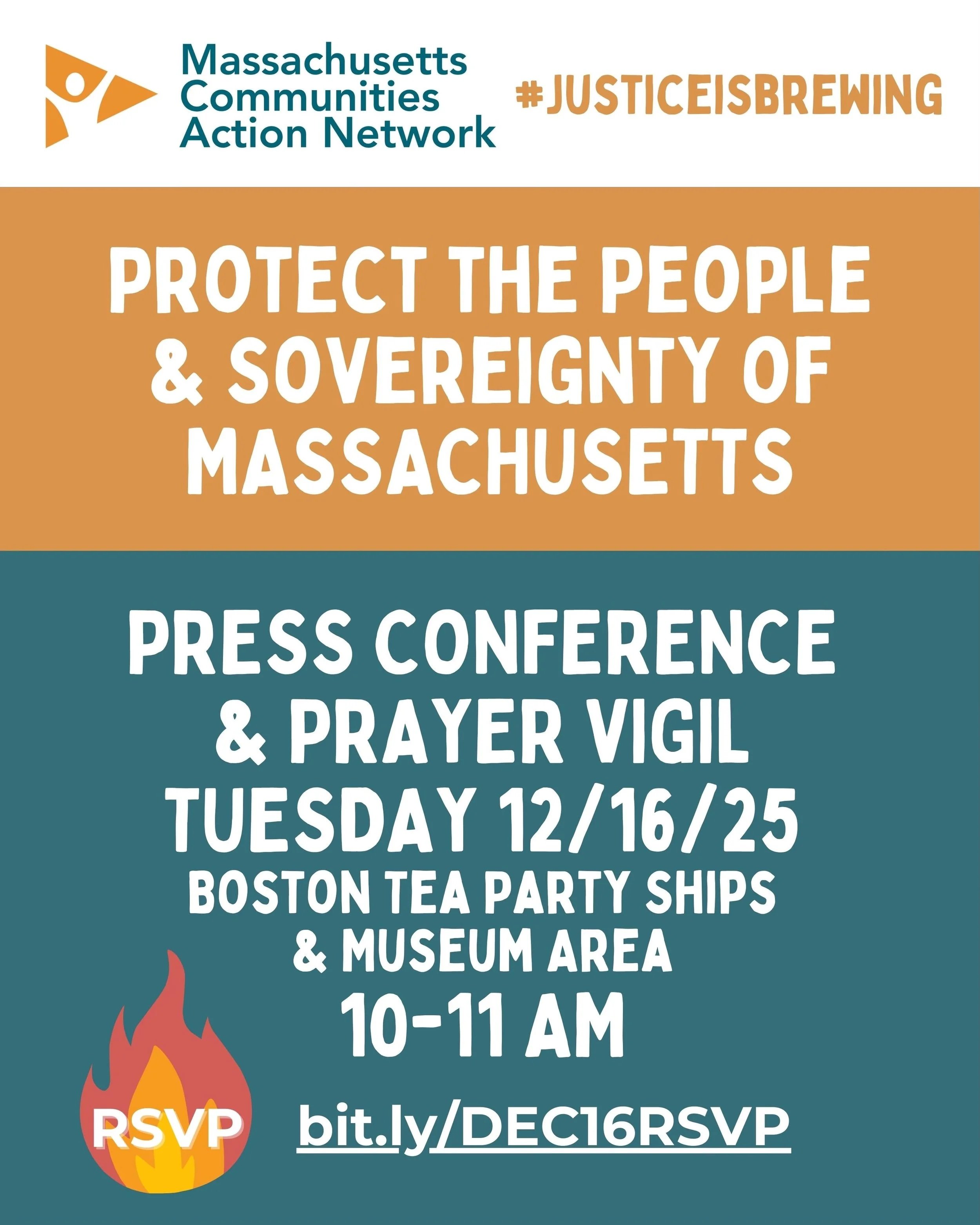 Press Conference and Vigil: Protect the People and Sovereignty of MA!