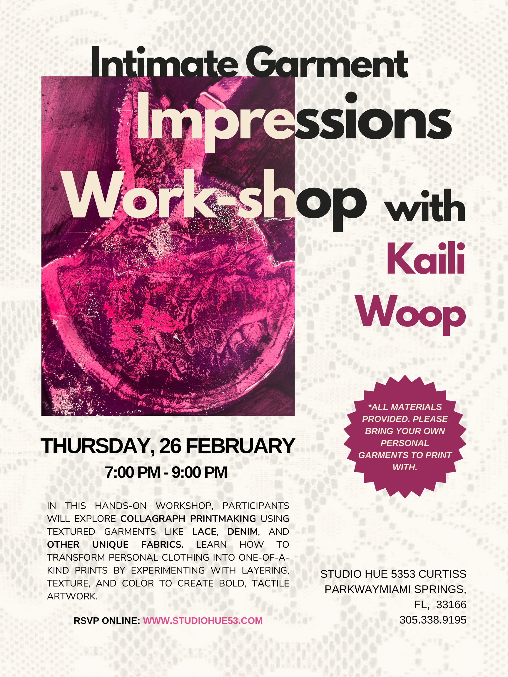 Intimate Garment Impressions with Kaili Woop