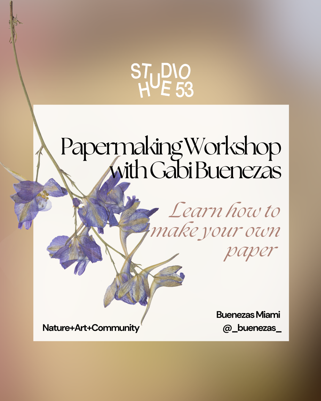 Papermaking Workshop with Gabi Buenezas