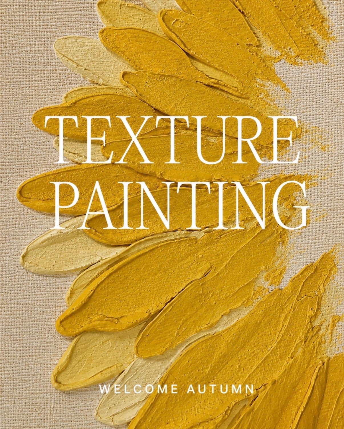 Sunflower Texture Painting: Welcoming Autumn
