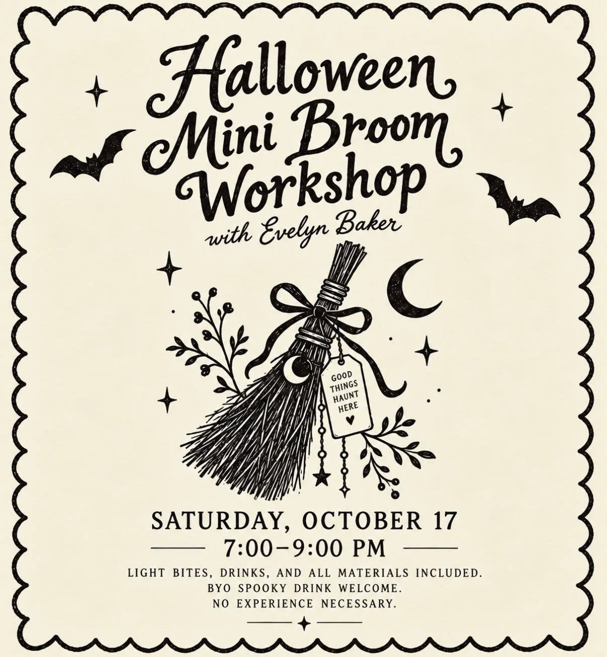 Broom & Essence: A Halloween Workshop
