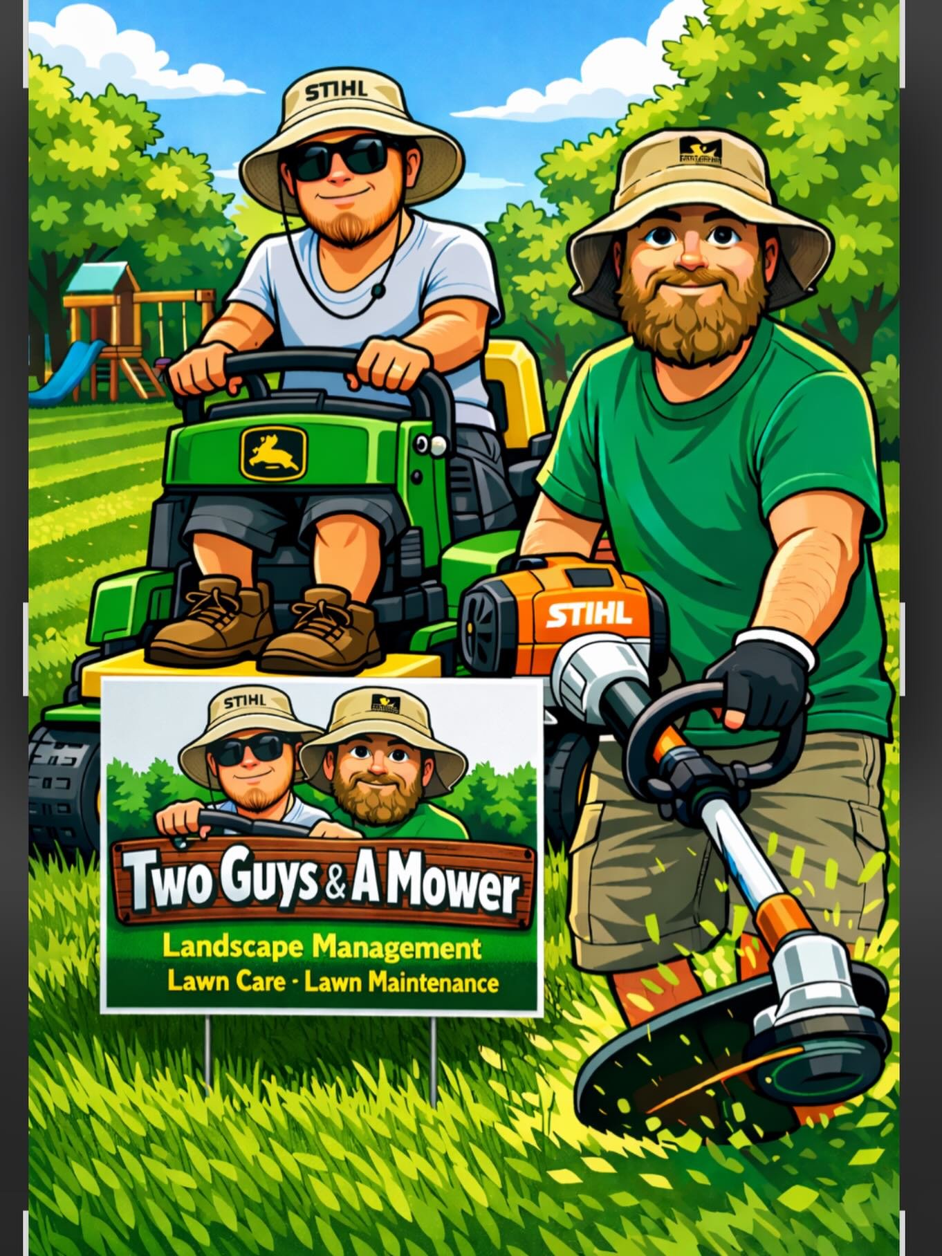 #twoguysandamower #landscapemanagement #lawnmaintenance #gwinnett #georgia