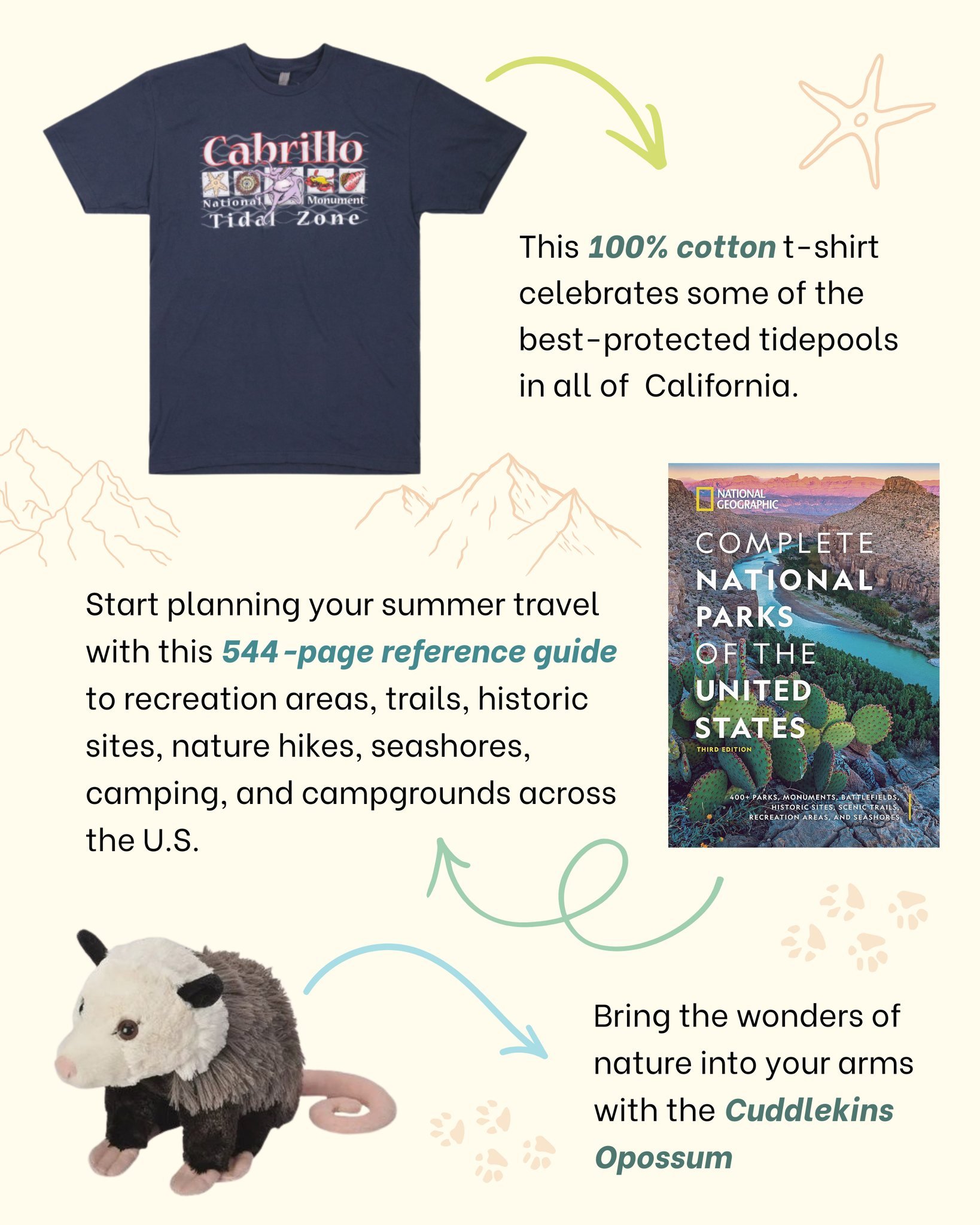 BIG NEWS! CNMF&rsquo;s new online store is officially open for biz. 💻👕📚

Whether you&rsquo;re searching for the perfect gift for the national park lover in your life, replacing your favorite (well-worn) Cabrillo t-shirt, or simply looking for a ne