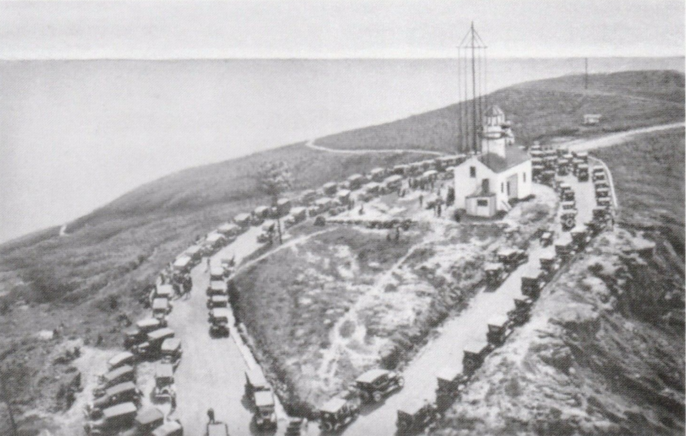 Historic photo of the Old Point Loma Lighthouse at Cabrillo National Monument