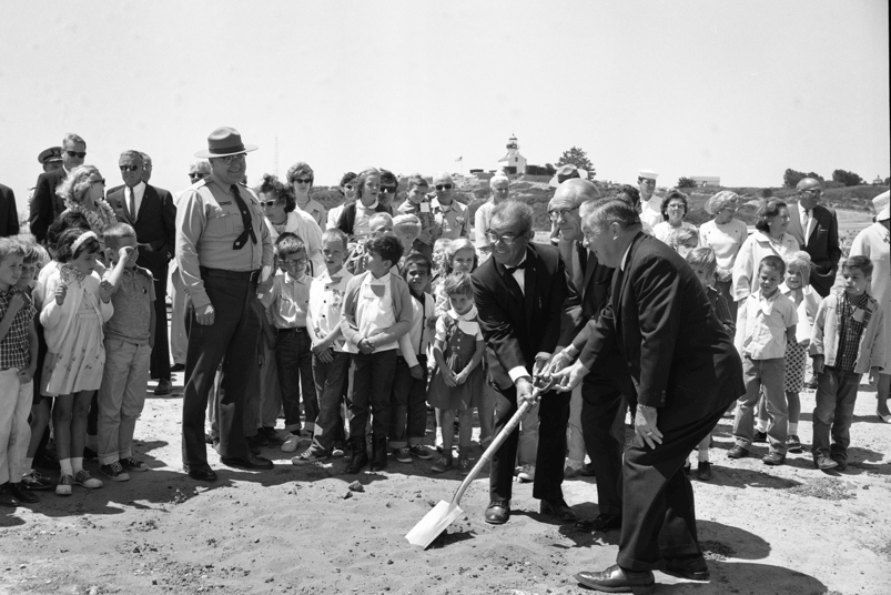 Visitor Center Groundbreaking, 1964 / Credit: NPS Archive