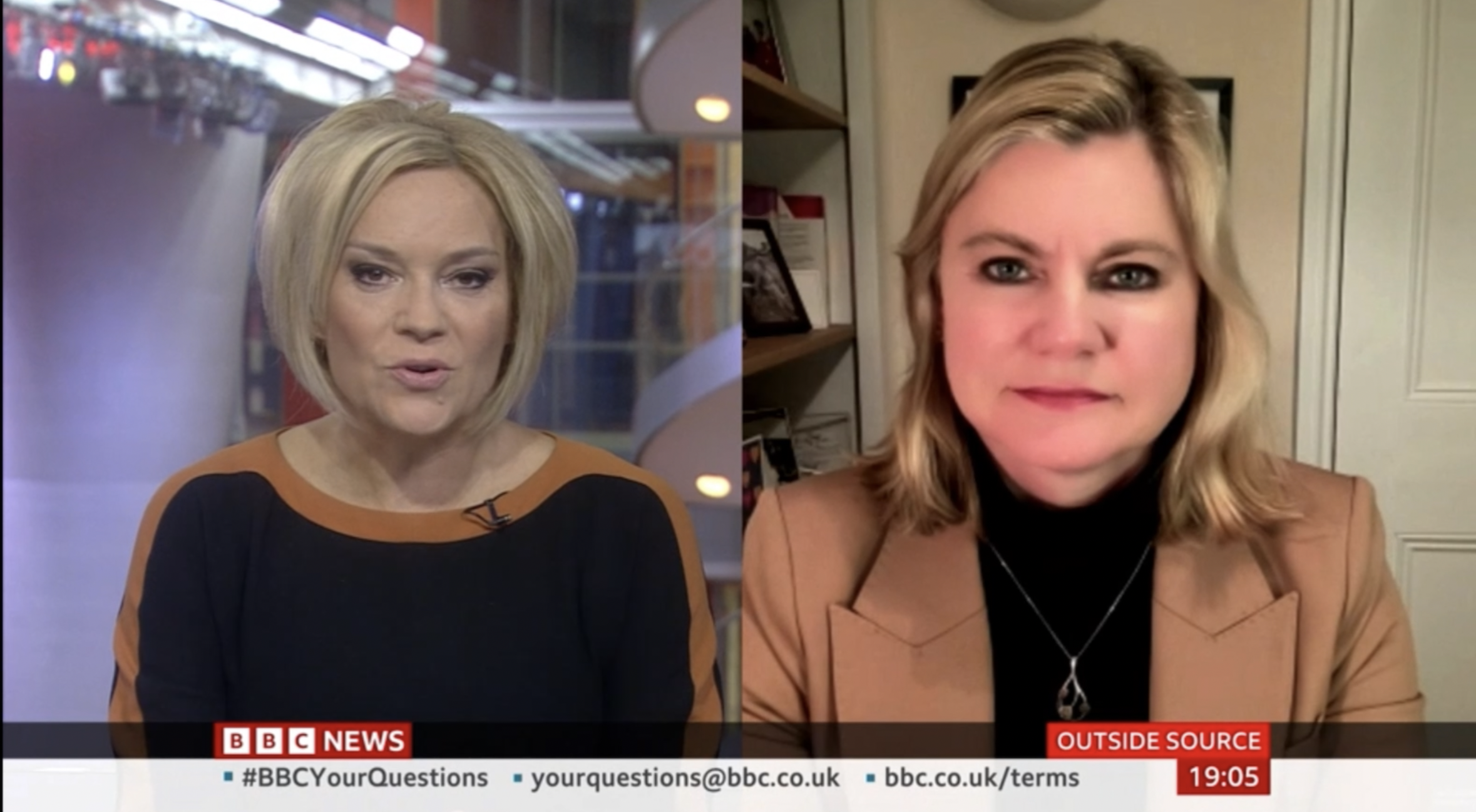 Watch: Justine Greening on BBC News