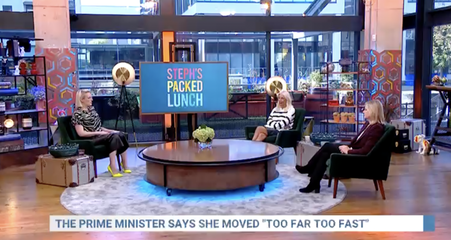 Watch: Justine Greening on Stephs Packed Lunch