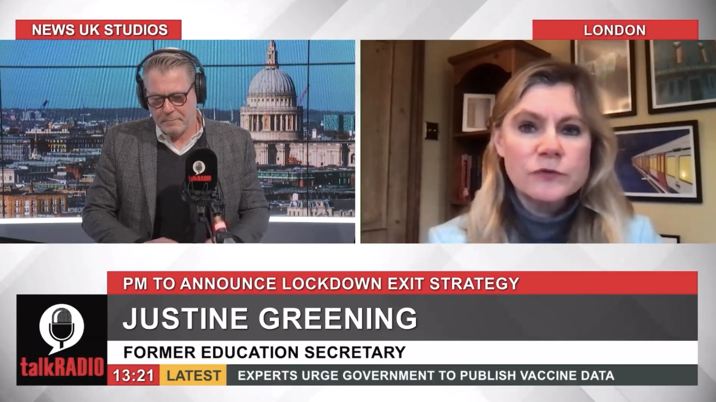 Watch: Justine speaks to Talk Radio