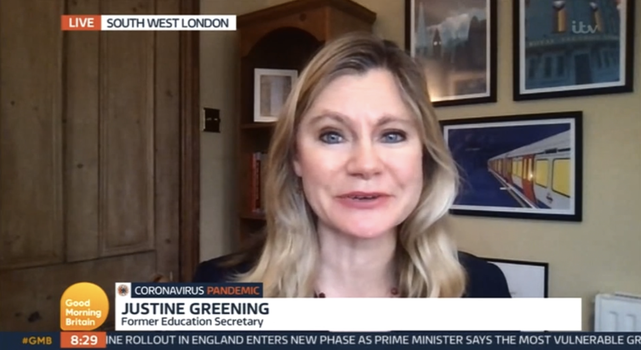 Watch: Justine speaks to GMB