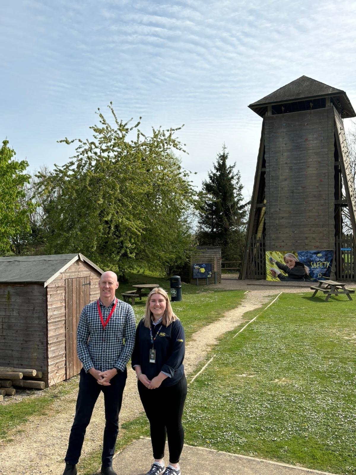 Kieran Mullan MP visits PGL Beyond’s Windmill Hill centre to see how outdoor learning and employment opportunities can help break down barriers to opportunity