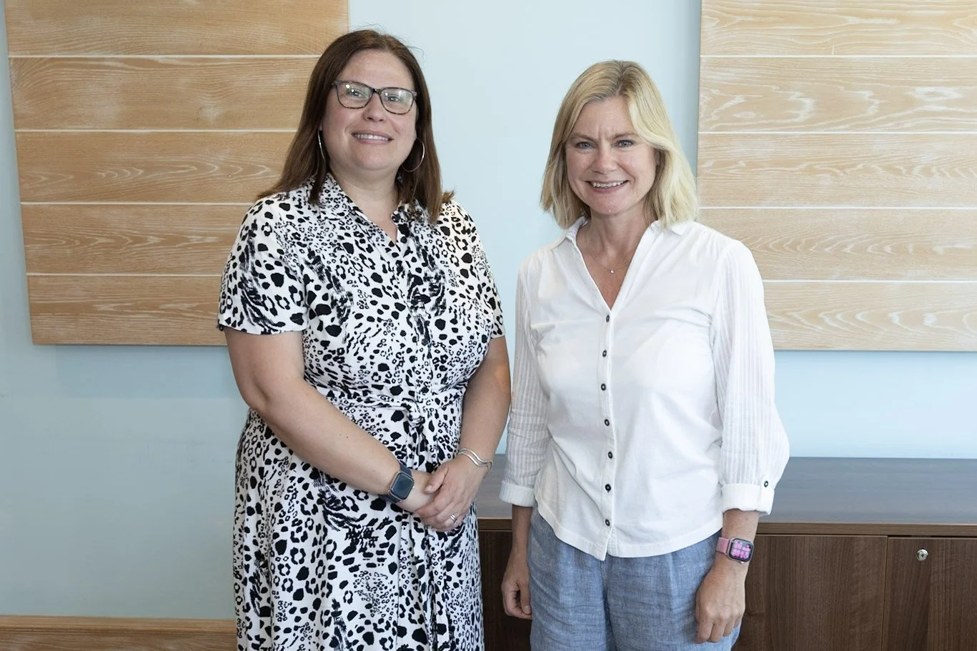Justine Greening and VC Georgina Randsley de Moura.jpg