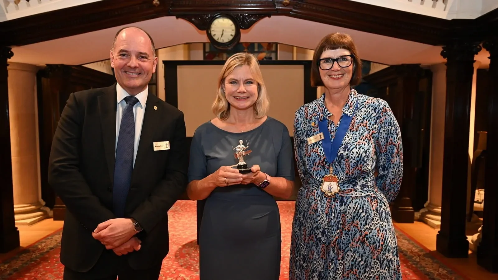 Justine Greening receives ICAEW award for social mobility work