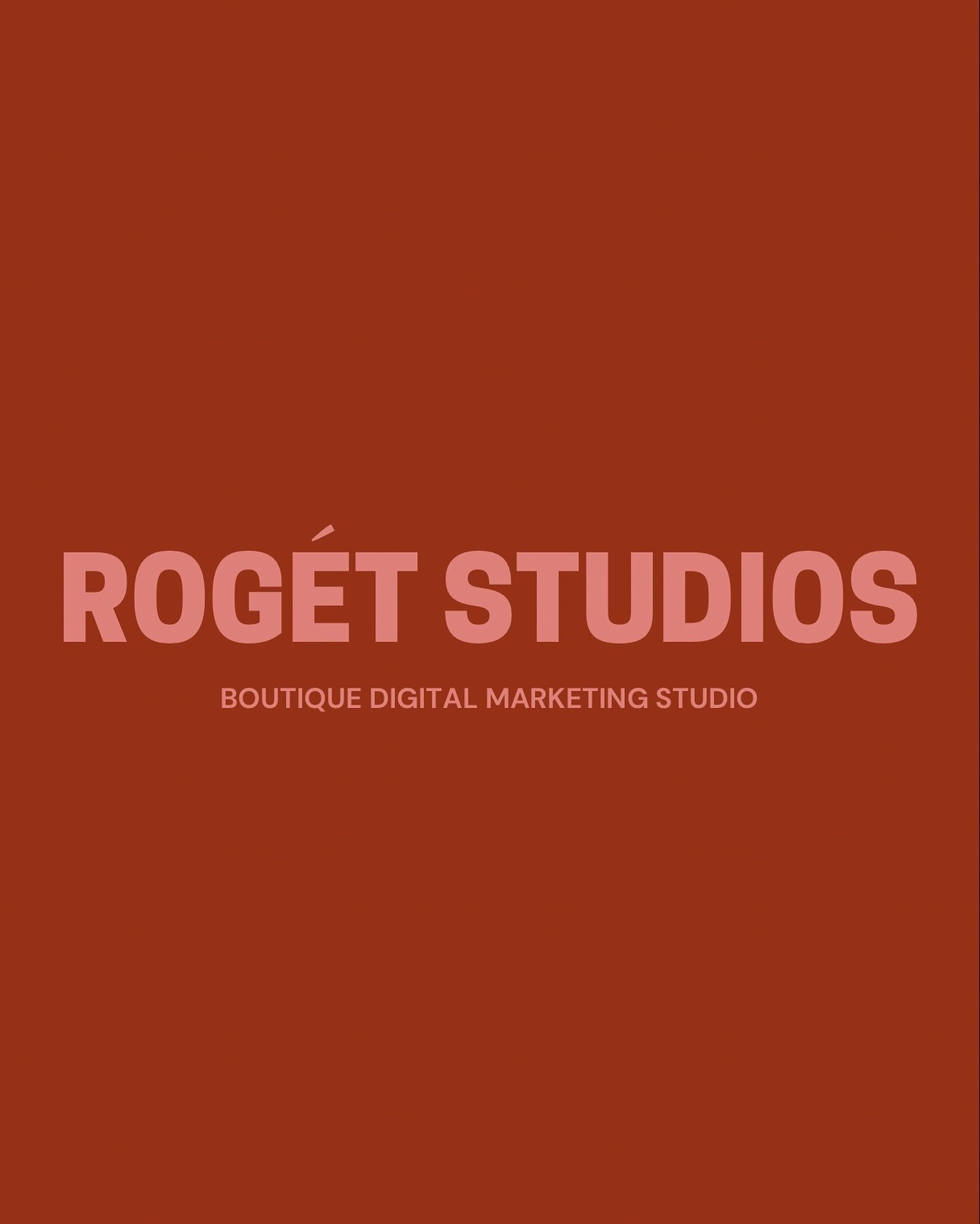 ☀️Something new is here! Rog&eacute;t Studios has gone through an official transformation, and has now become a boutique digital marketing studio. 

Specializing in social media management, influencer marketing, email/sms marketing &amp; web manageme