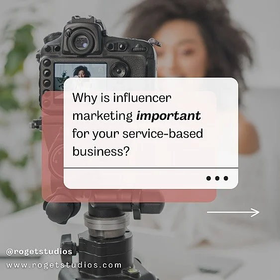 Is influencer marketing important? Short answer is: YES!✨ Swipe to find out why 👉🏽

We think of it usually got D2C businesses, but your service based business can benefit just as much.

Rog&eacute;t Studios is a woman-owned boutique beauty &amp; li