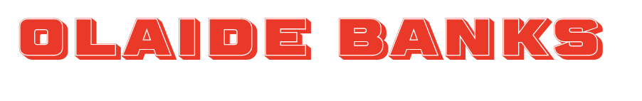The logo reads 'Olaide Banks' in bold red letters.