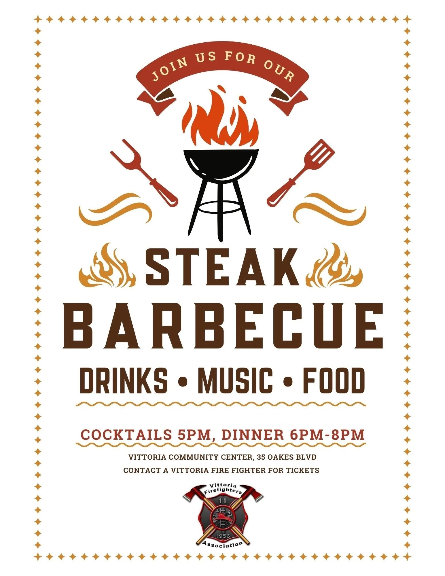 Vittoria Firefighters Steak BBQ