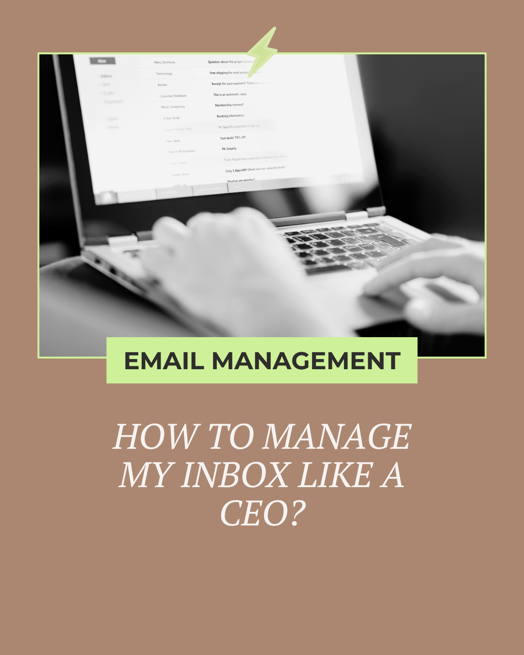 How to Manage My Inbox Like a CEO? — The Boutique COO
