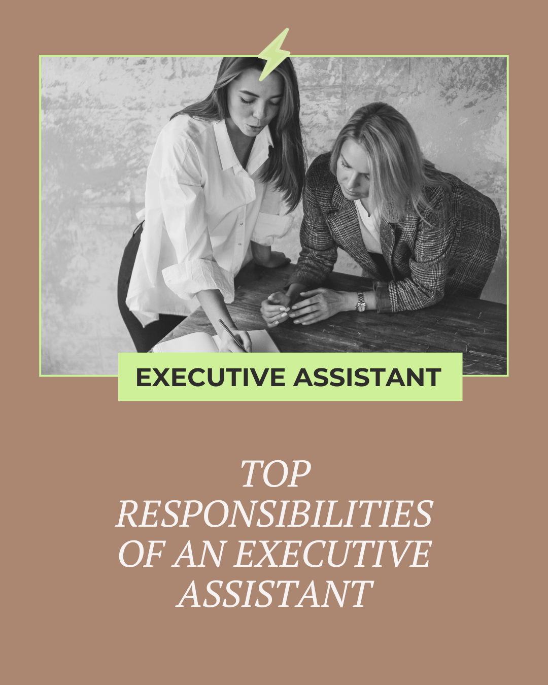 Top responsibilities of an executive assistant