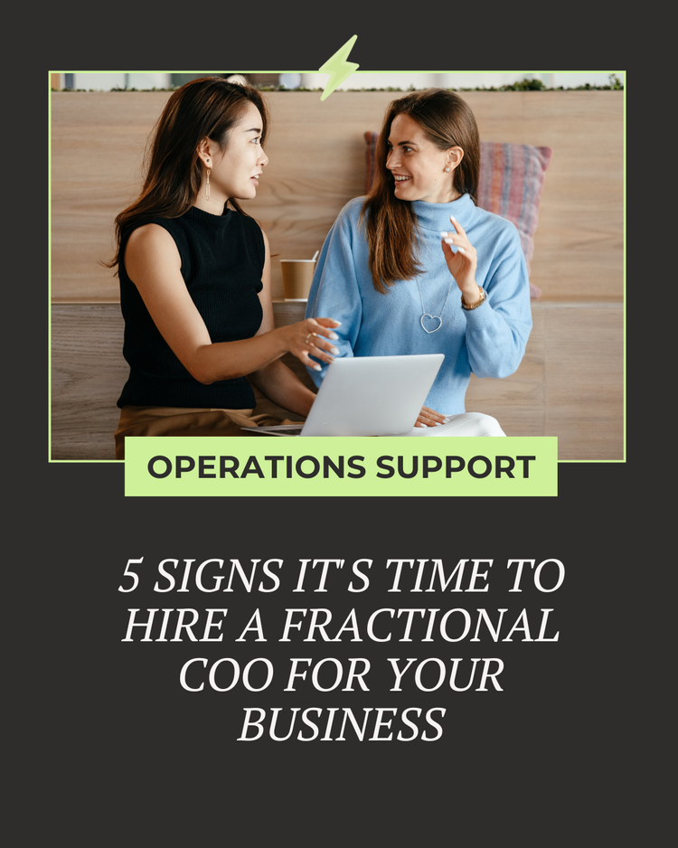 5 Signs It's Time to Hire a Fractional COO — The Boutique COO
