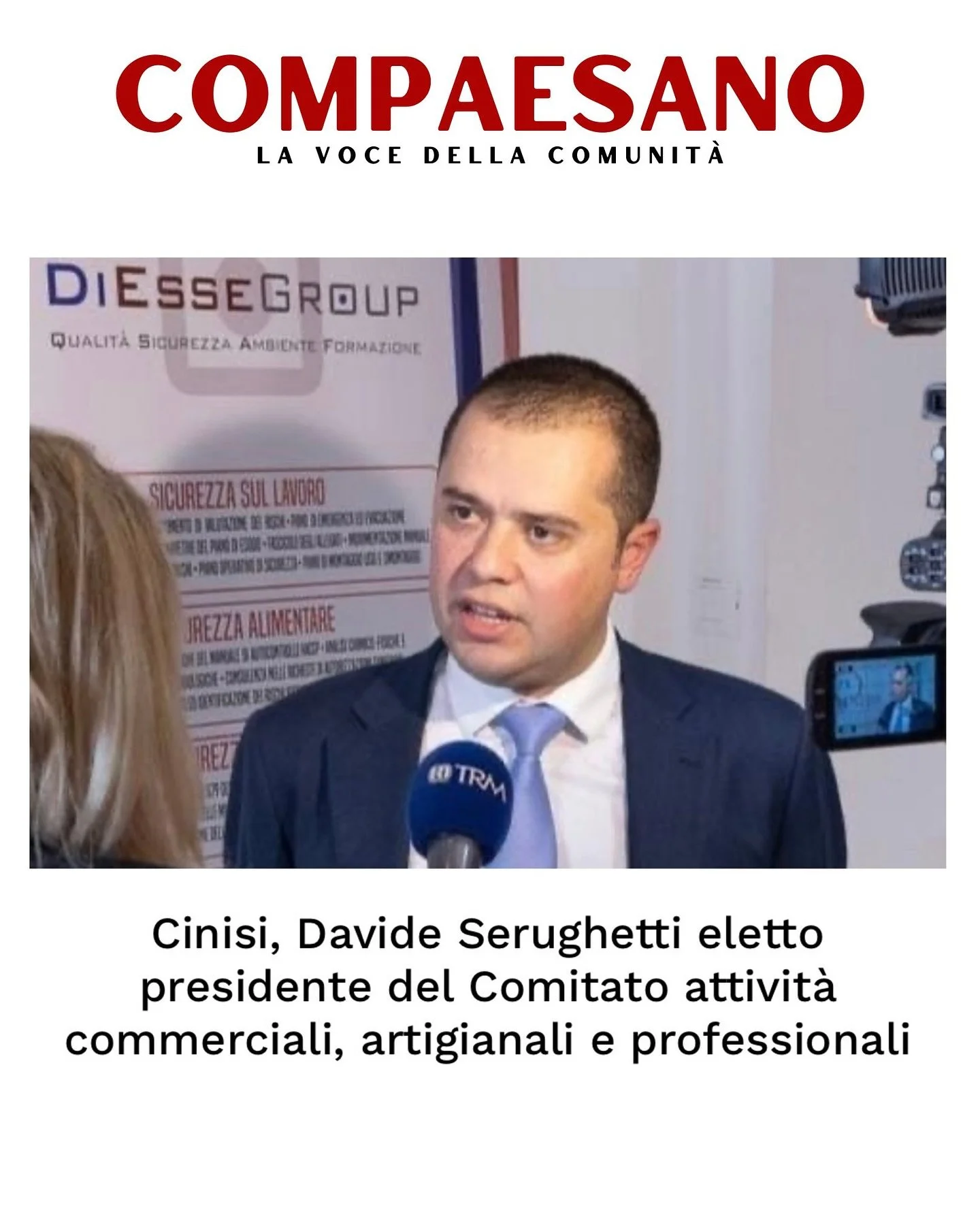 Cinisi, Davide Serughetti eletto presidente del Comitato attivit&agrave; commerciali, artigianali e professionali

Si sono svolte ieri sera le elezioni per il rinnovo della carica di presidente del Comitato attivit&agrave; commerciali, artigianali e 