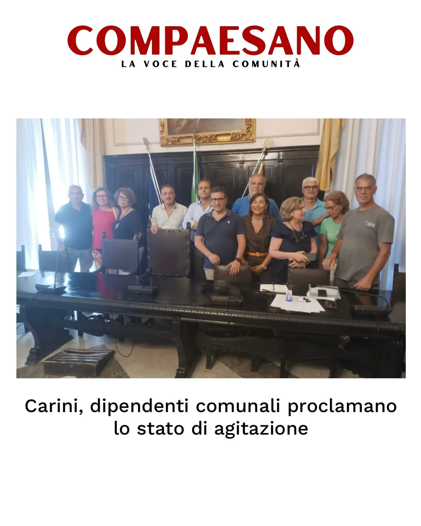 I dipendenti del Comune di Carini hanno proclamato all’unanimità lo stato di agitazione. La decisione è arrivata nel corso di un’assemblea svoltasi oggi presso il Municipio, convocata dalle Rsu unitarie con la partecipazione
