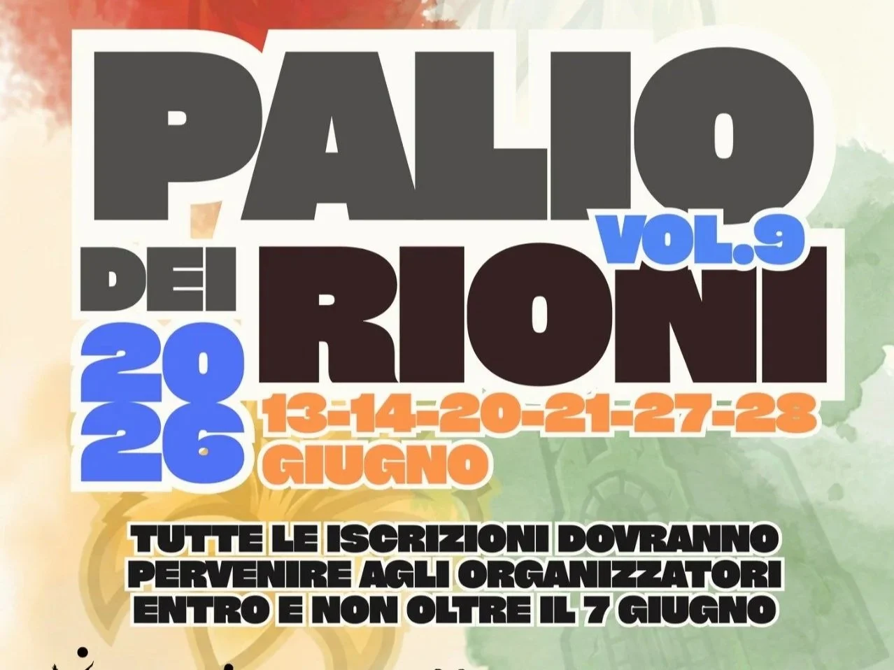 Palio dei Rioni di Cinisi 2026, iscrizioni aperte fino al 7 giugno 