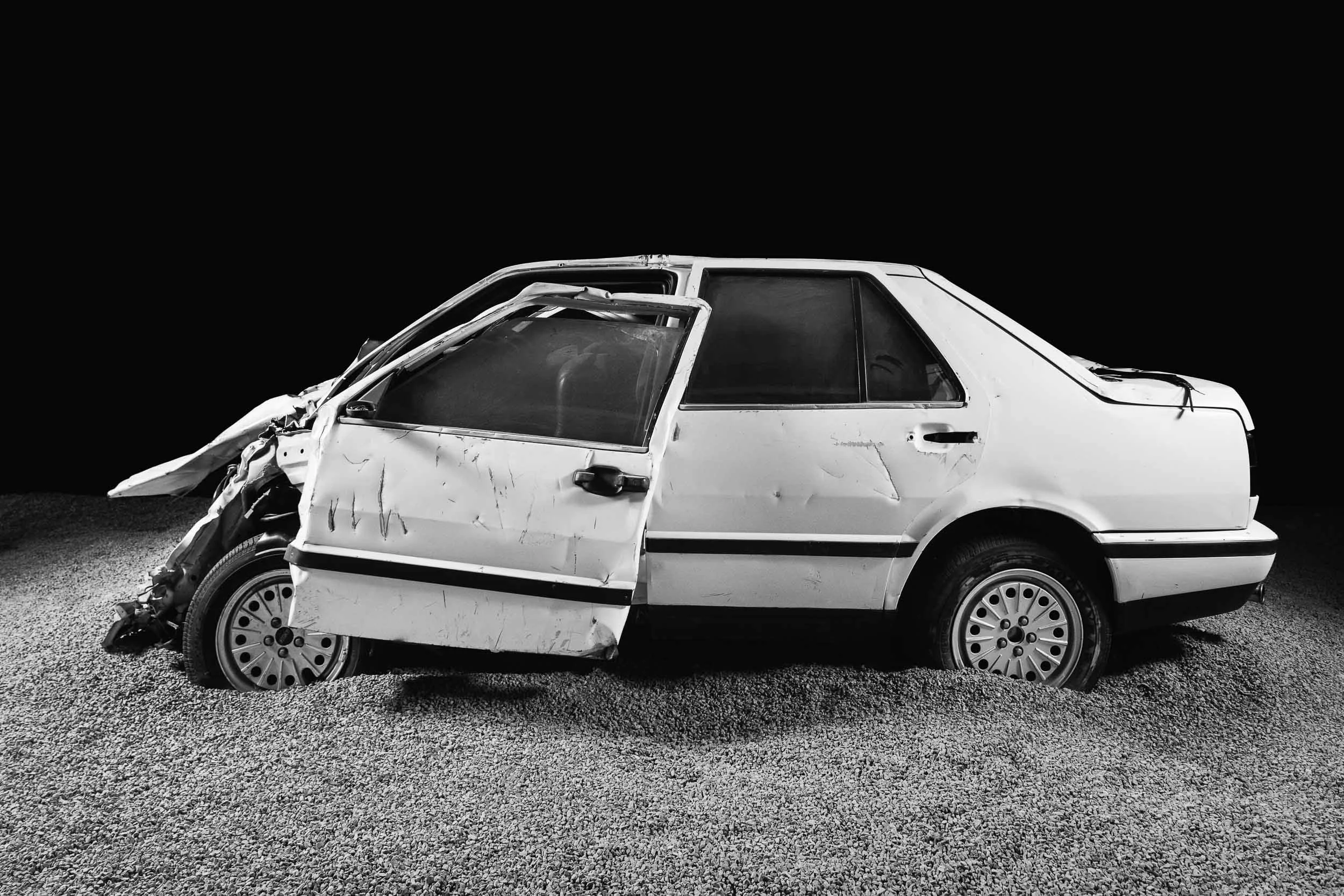 23.05.1992 - Le auto della strage di Capaci