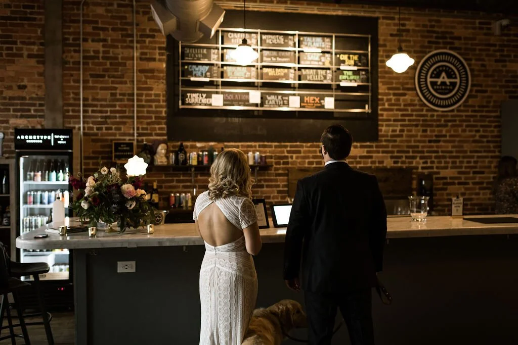 Intimate Brewery Wedding at Archetype Brewing 