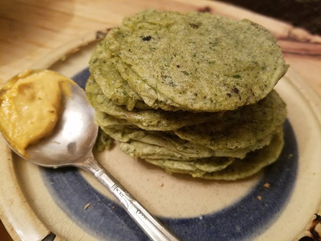 Savory Wild Greens Pancakes