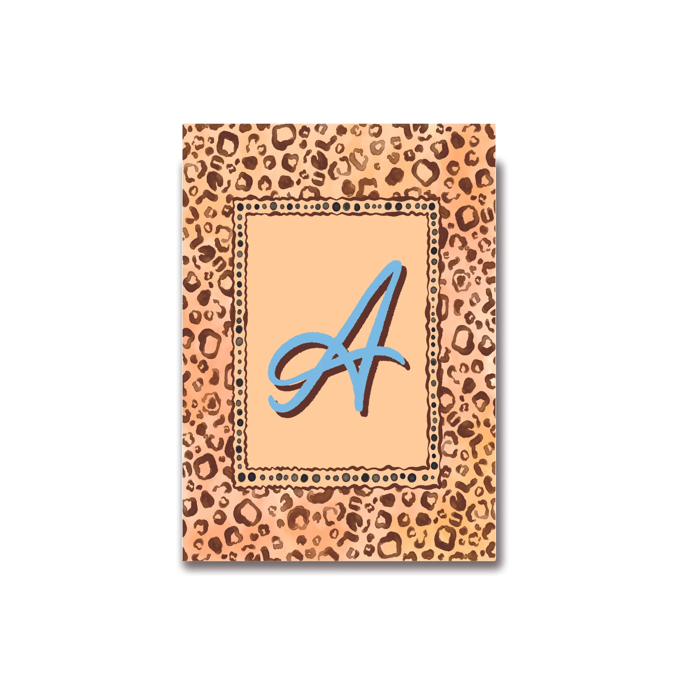 Leopard Letter Print