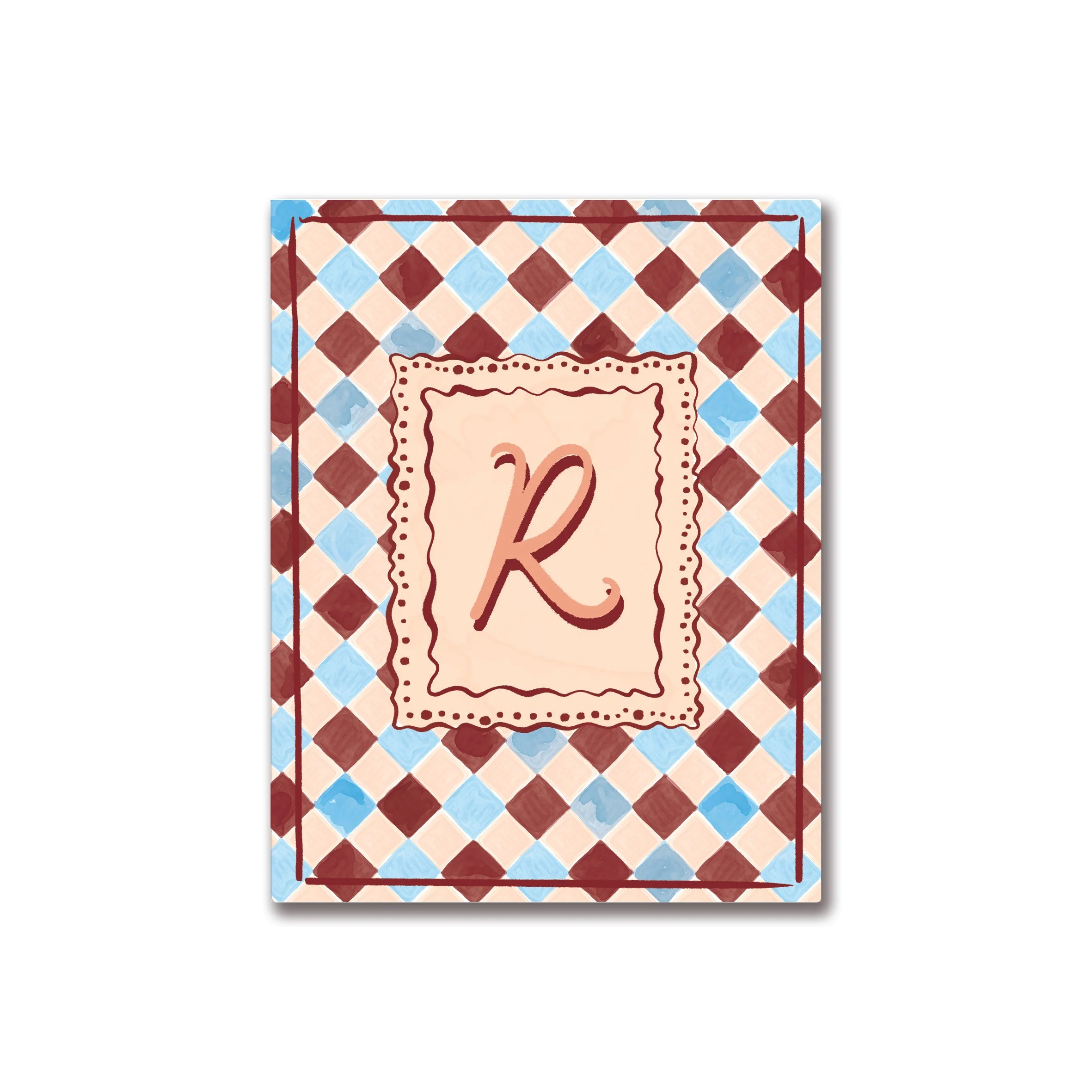 Harlequin Letter Print