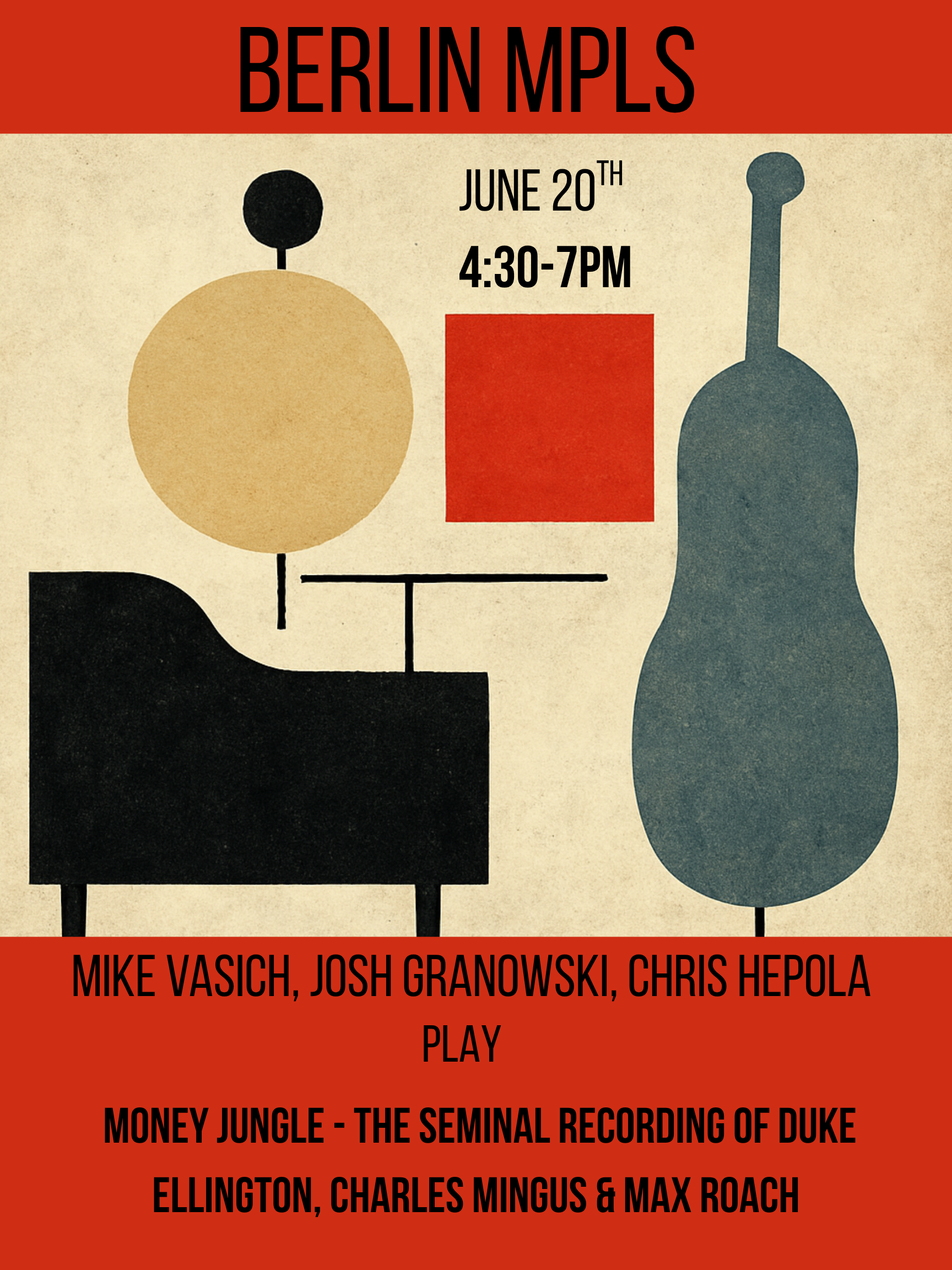 Early Evening Jazz: Vasich, Granowski, &amp; Hepola Play "Money Jungle"