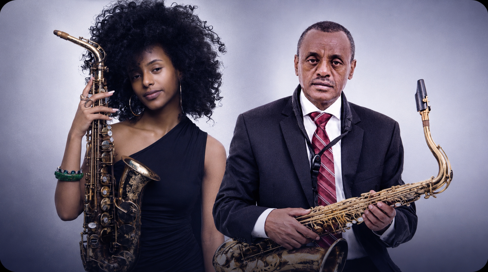 Feleke Hailu with his Daughter Rediet