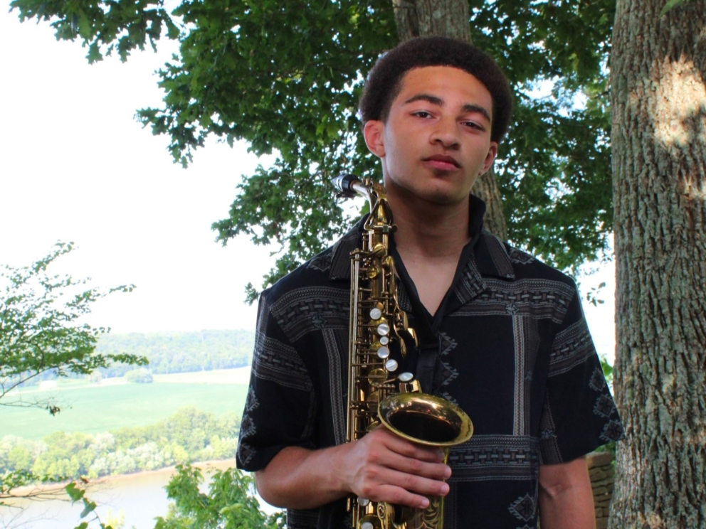 Saxophonist Laeton Olaleye