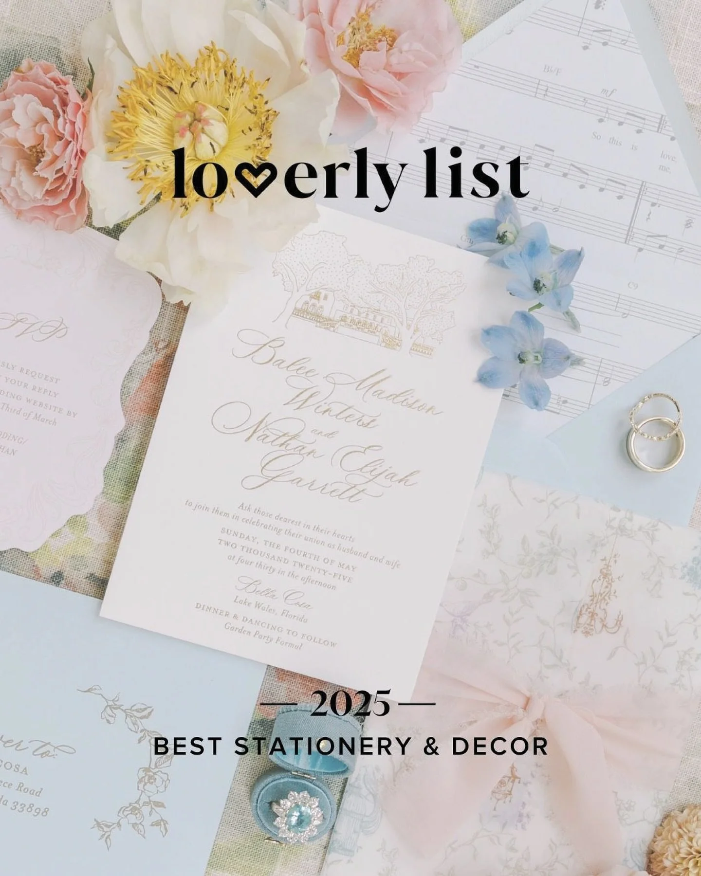 Still pinching ourselves 🥹

We&rsquo;re beyond honored to be included on Loverly&rsquo;s List 2025&mdash;for the second year in a row!

To be recognized among so many incredibly talented creatives is something we&rsquo;ll never take for granted. Wha