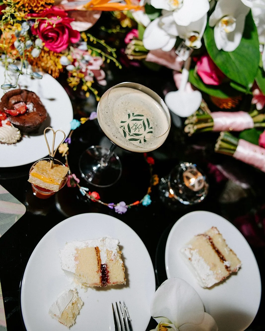 Brianna and Reed envisioned a reception where every detail was meticulously crafted and intentional. We embraced this vision wholeheartedly, infusing their wedding with a distinctive brand identity. Their bespoke monogram graced not one or two, but s
