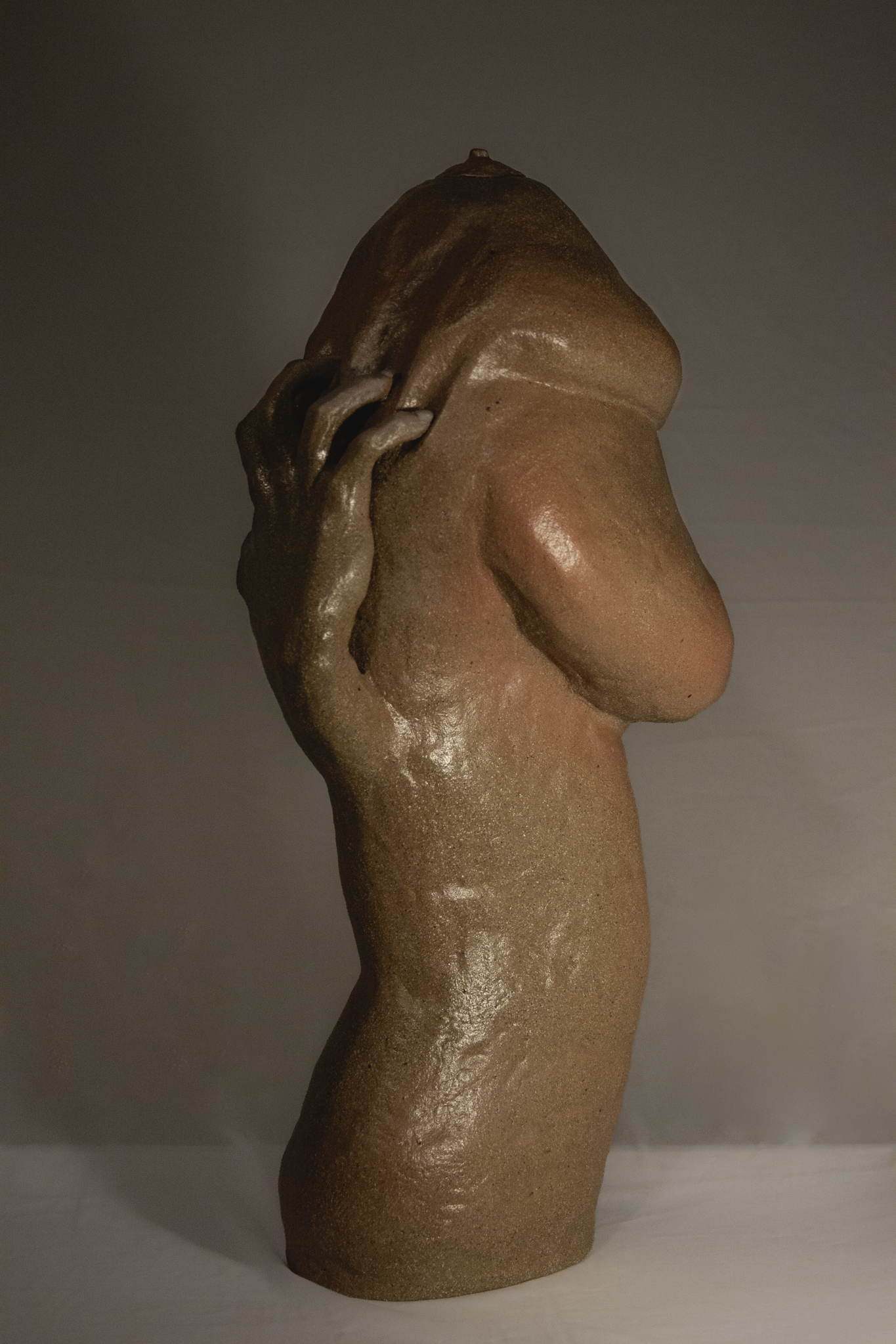 Body Vessel VIII (alternate view), March 2025, Ceramic, 10"x6.5"x24.5"