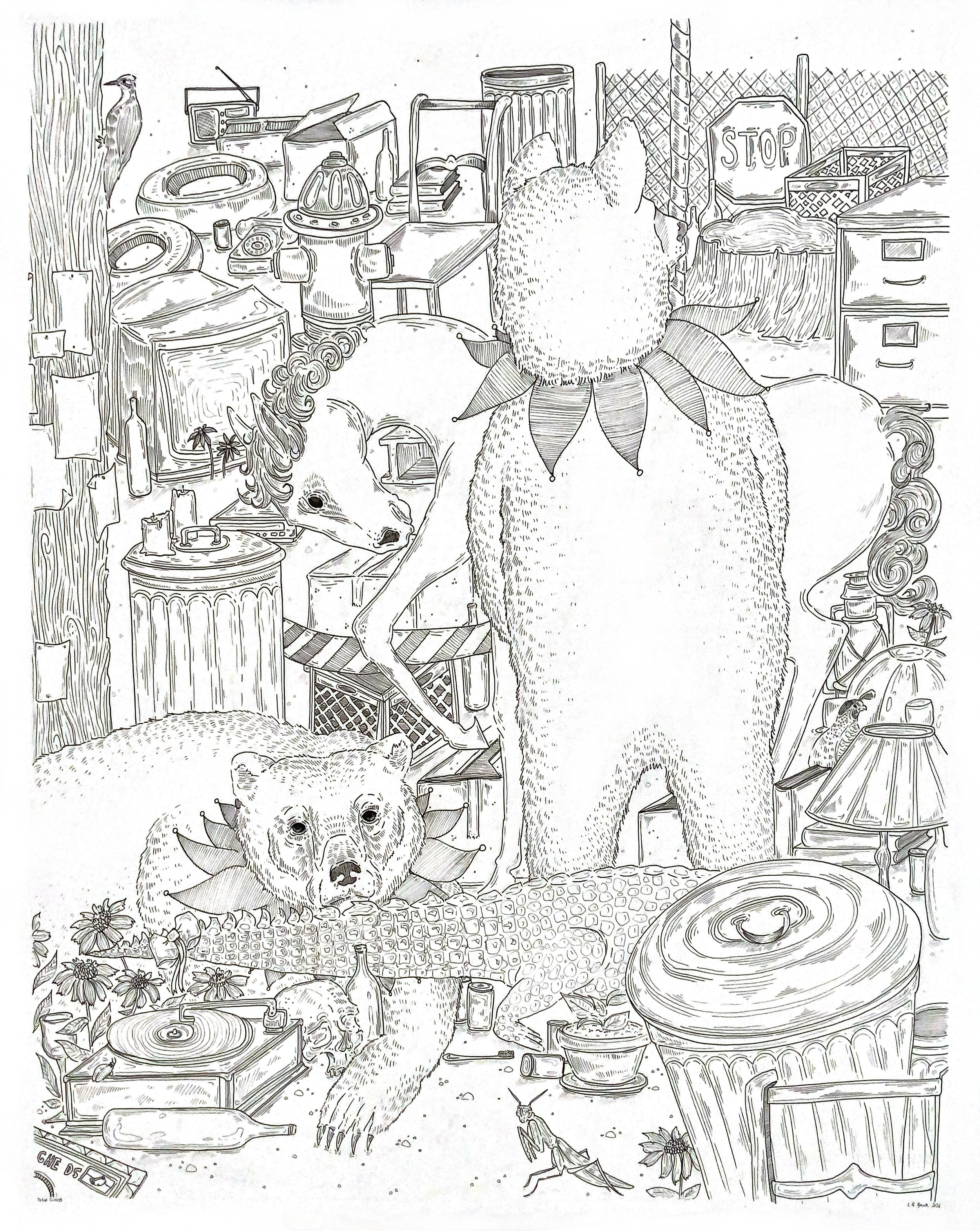 “Total Circus” 2026. 22.5x28.5”, E. R. Brook